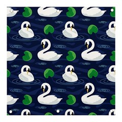 Swan-pattern-elegant-design Banner And Sign 3  X 3  by Proyonanggan