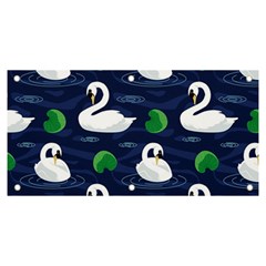 Swan-pattern-elegant-design Banner And Sign 6  X 3  by Proyonanggan