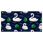 Swan-pattern-elegant-design Banner and Sign 6  x 3  Front