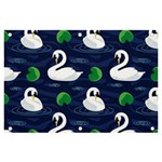 Swan-pattern-elegant-design Banner and Sign 6  x 4  Front