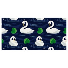 Swan-pattern-elegant-design Banner And Sign 8  X 4  by Proyonanggan