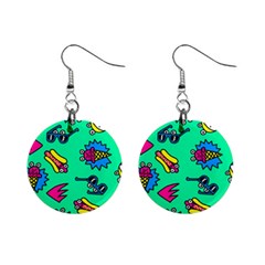 Pattern Adweek Summer Mini Button Earrings by Ndabl3x