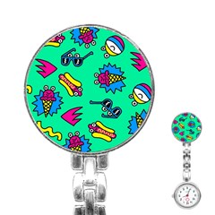 Pattern Adweek Summer Stainless Steel Nurses Watch by Ndabl3x