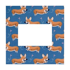 Corgi Patterns White Box Photo Frame 4  X 6  by Ndabl3x