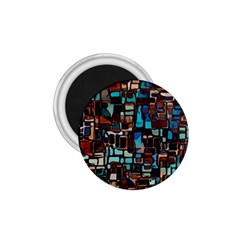 Stained Glass Mosaic Abstract 1 75  Magnets by Sarkoni