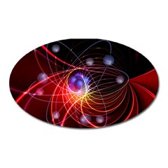 Physics Quantum Physics Particles Oval Magnet by Sarkoni