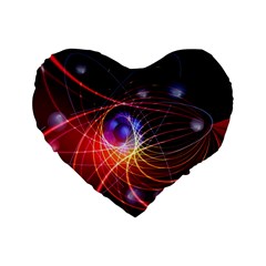 Physics Quantum Physics Particles Standard 16  Premium Heart Shape Cushions by Sarkoni