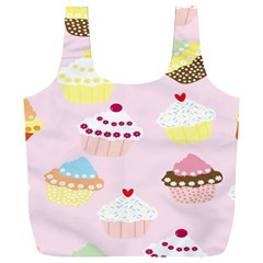 Cupcakes Wallpaper Paper Background Full Print Recycle Bag (xxxl) by Apen