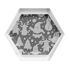 Christmas Decoration Hexagon Wood Jewelry Box by Ravend