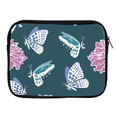 Butterfly Pattern Dead Death Rose Apple Ipad 2/3/4 Zipper Cases by Ravend