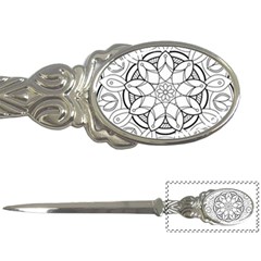 Mandala Drawing Dyes Page Letter Opener by Ravend