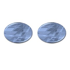 Lines Shapes Pattern Web Creative Cufflinks (oval) by Ravend