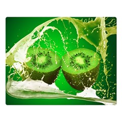 Kiwi Fruit Vitamins Healthy Cut Two Sides Premium Plush Fleece Blanket (large)