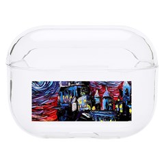 Castle Hogwarts Starry Night Print Van Gogh Parody Hard Pc Airpods Pro Case by Modalart