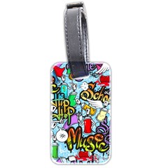 Graffiti Characters Seamless Patterns Luggage Tag (two Sides) by Bedest