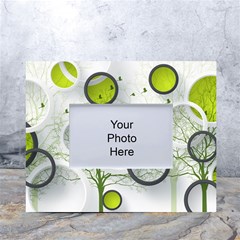 Circles Still Life White Tabletop Photo Frame 4 x6  by Pakjumat