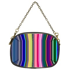 Pastel Colors Striped Pattern Chain Purse (one Side) by Pakjumat