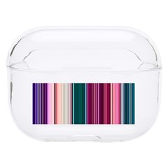 Vertical Line Color Lines Texture Hard Pc Airpods Pro Case by Pakjumat