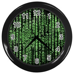 Matrix Technology Tech Data Digital Network Wall Clock (black) by Pakjumat