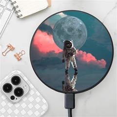 Astronaut Moon Space Nasa Planet Wireless Fast Charger(black) by Maspions