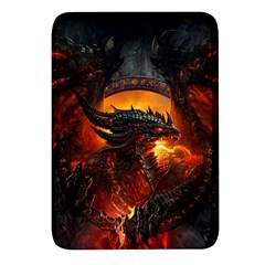 Dragon Fire Fantasy Art Rectangular Glass Fridge Magnet (4 Pack) by Maspions