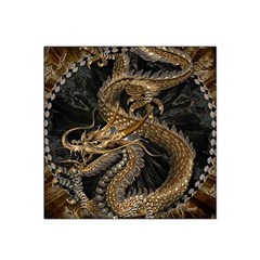 Fantasy Dragon Pentagram Satin Bandana Scarf 22  X 22  by Maspions