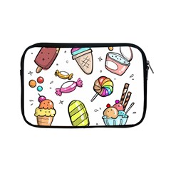 Doodle Cartoon Drawn Cone Food Apple Ipad Mini Zipper Cases by Hannah976