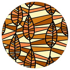 Autumn Leaf Mosaic Seamless Round Trivet by Hannah976