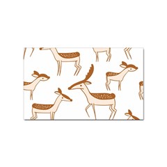 Seamless Deer Pattern Design Sticker (rectangular) by Hannah976