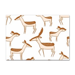 Seamless Deer Pattern Design Sticker A4 (10 Pack) by Hannah976