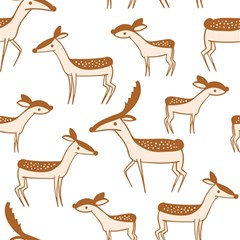 Seamless Deer Pattern Design Play Mat (rectangle) by Hannah976