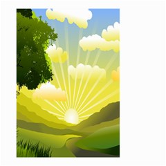 Wallpaper Background Landscape Small Garden Flag (two Sides) by Hannah976