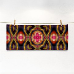 Kaleidoscope Art Pattern Ornament Hand Towel by Hannah976