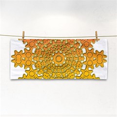 Mandala Background Image Ornament Hand Towel by Hannah976