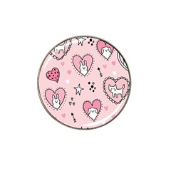 Cartoon Cute Valentines Day Doodle Heart Love Flower Seamless Pattern Vector Hat Clip Ball Marker (10 Pack) by Apen