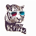 Krazy Katz 3d Tiger Roar Animal Small Garden Flag (Two Sides) Front