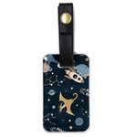 Space Theme Art Pattern Design Wallpaper Luggage Tag (one side) Front