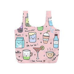 Drink Cocktail Doodle Coffee Full Print Recycle Bag (s) by Apen