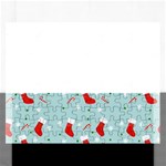 Christmas Pattern Rectangular Jigsaw Puzzl Front