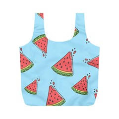 Watermelon Fruit Pattern Tropical Full Print Recycle Bag (m) by Apen