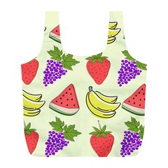 Fruits Pattern Background Food Full Print Recycle Bag (l) by Apen