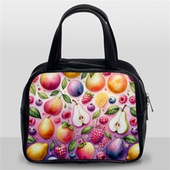 Fruits Apple Strawberry Raspberry Classic Handbag (two Sides) by Ravend