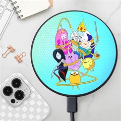 Adventure Time Cartoon Wireless Fast Charger(black) by Sarkoni