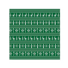 Wallpaper Ugly Sweater Backgrounds Christmas Square Satin Scarf (30  X 30 ) by artworkshop