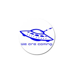 Unidentified Flying Object Ufo Alien We Are Coming Golf Ball Marker (10 Pack) by Sarkoni