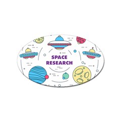 Unidentified Flying Object Ufo Space Outer Sticker Oval (10 Pack) by Sarkoni