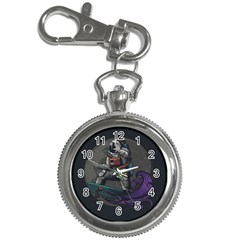 Illustration Astronaut Cosmonaut Paying Skateboard Sport Space With Astronaut Suit Key Chain Watches by Ndabl3x