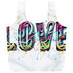 Graffiti Love Full Print Recycle Bag (XXL) Back