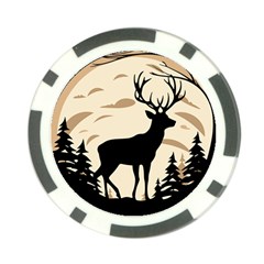 Deer Wildlife Poker Chip Card Guard by Sarkoni