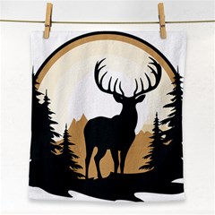 Deer Wildlife Nature Face Towel by Sarkoni